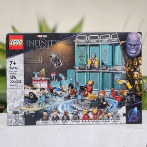 NEW LEGO Marvel Iron Man Armory Toy Building Set 76216 Avengers Lego Set with MK